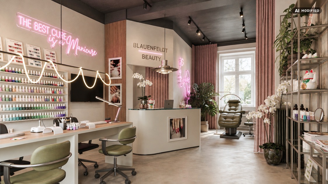 Visualisering af butikslokalet tilhørende lejemålet Frederikssundsvej 62B, st. th., 2400 København NV | Billede til print