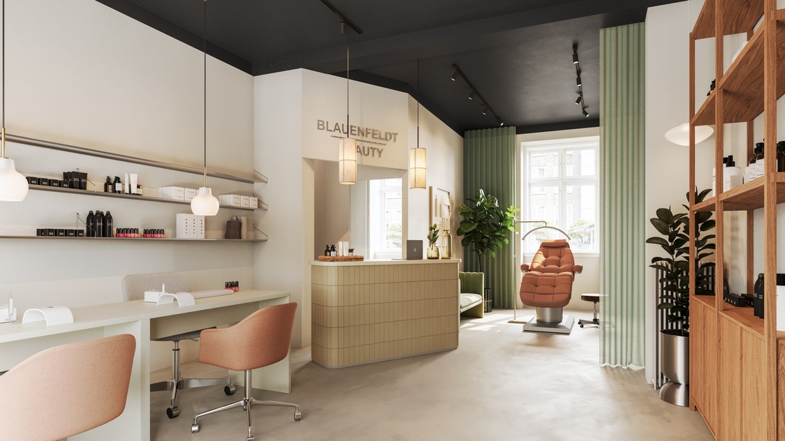 Visualisering af butikslokalet tilhørende lejemålet Frederikssundsvej 62B, st. th., 2400 København NV | Billede til print