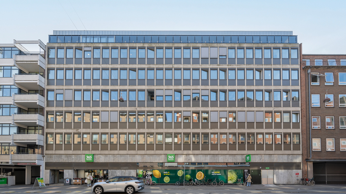 Facade til kontor på Borgergade 24B, 7. sal, 1300 København K | Billede til print